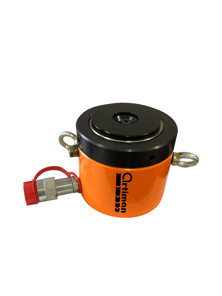 جک هیدرولیکی یک طرفه کتابی مهره قفلی Single Acting Pancake Lock Nut Cylinders - CLP