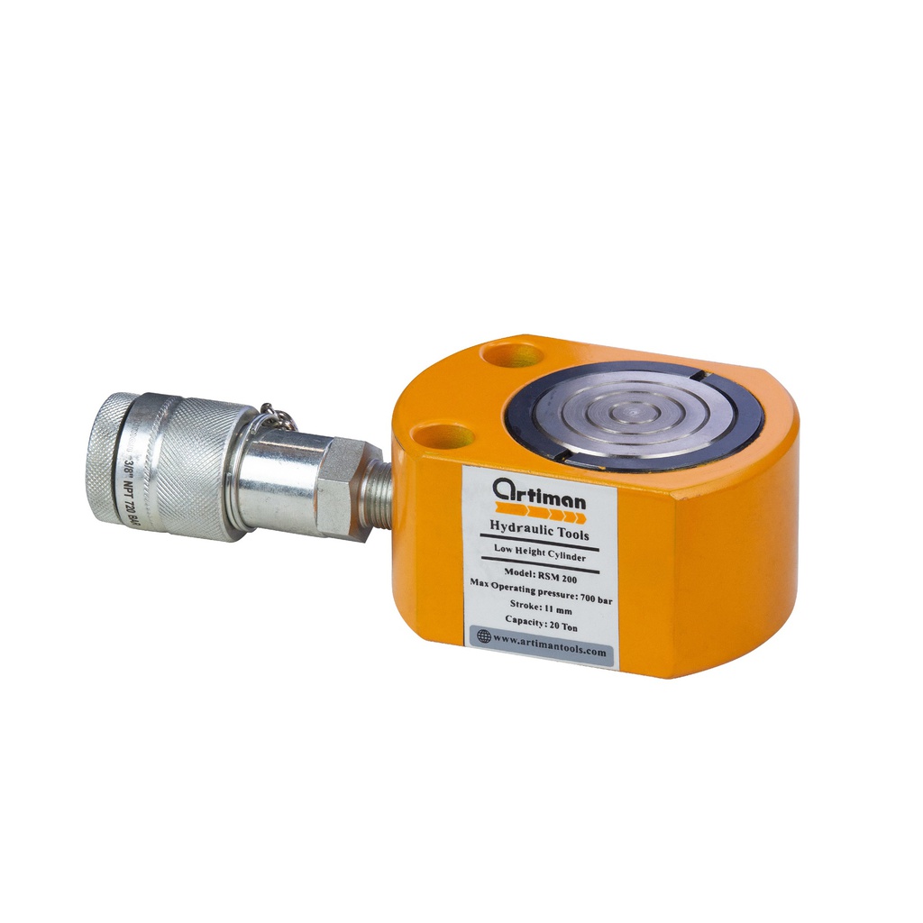 [AR63001] جک هیدرولیکی یک طرفه کوتاه کتابی Single-Acting Low Height Cylinders-RSM (RSM 200)